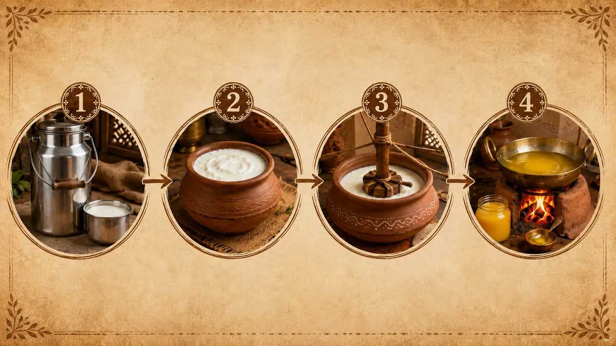 What Is Bilona Ghee? The 4-Step Vedic Method Explained