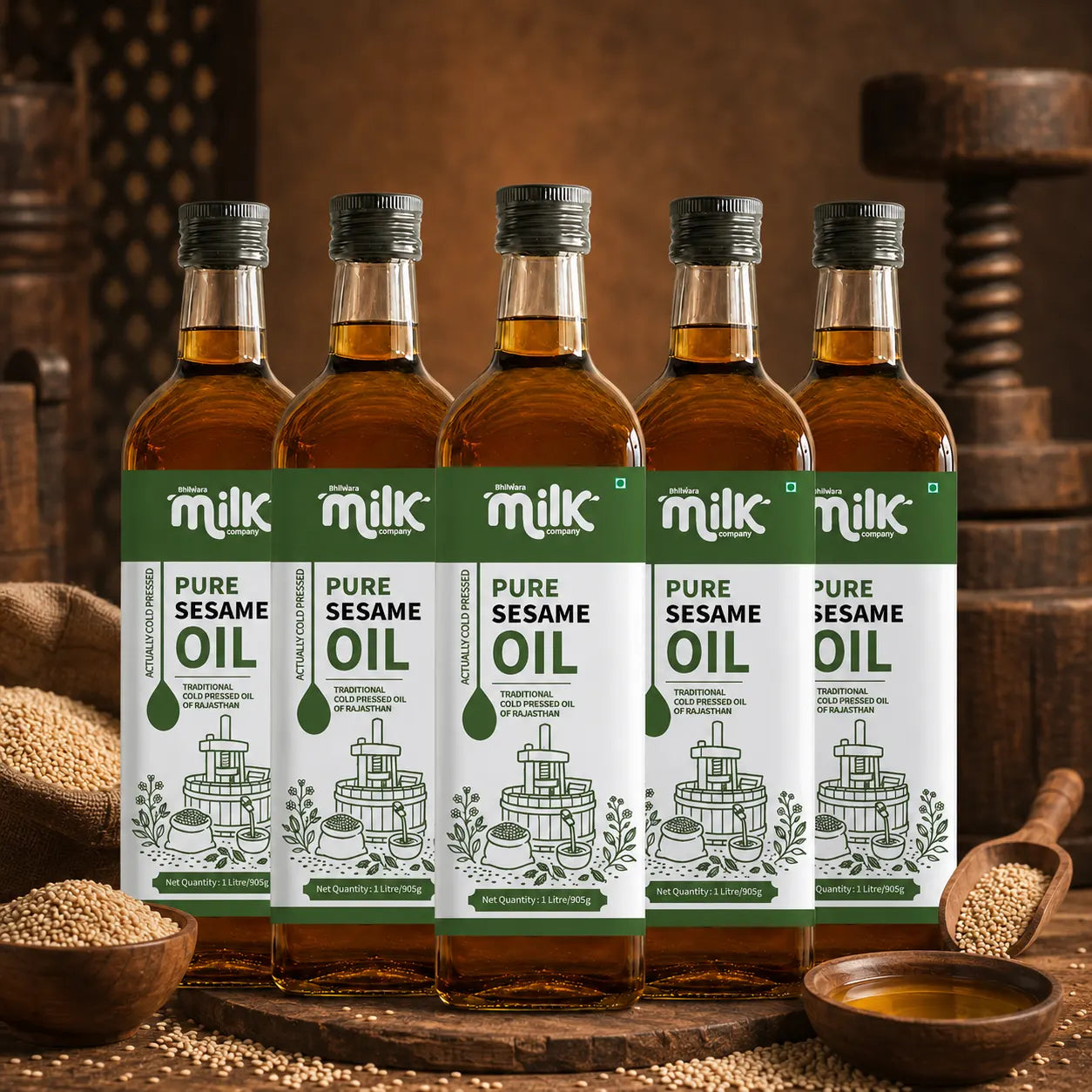 Bhilwara Cold Pressed Pure Sesame Oil