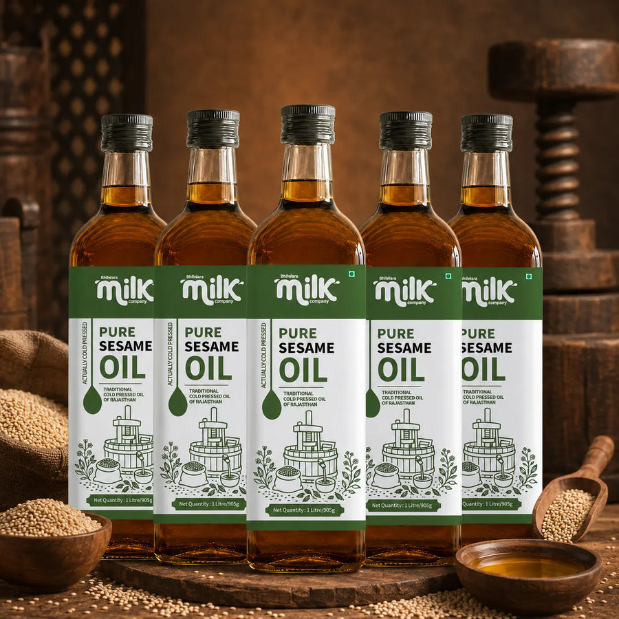 Bhilwara Cold Pressed Pure Sesame Oil - 5 LTR