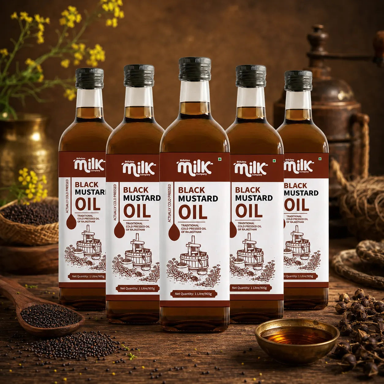 Bhilwara Cold Pressed Black Mustard Oil